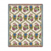 Bouquet - Cotton Woven Blanket Throw -  (72x54)