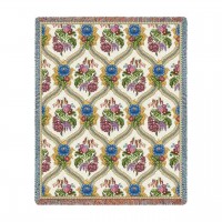 Bouquet - Cotton Woven Blanket Throw -  (72x54)