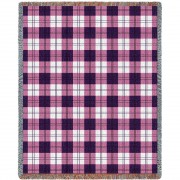 Boysenberry Plaid Blanket