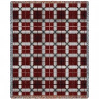 Plaid - Brickcraft - Cotton Woven Blanket Throw -  (72x54)