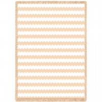 Brittany - Natural Cotton Woven Blanket Throw -  (70x50)