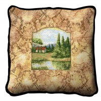 Casa Alto Textured Hand Finished Elegant Woven Throw Pillow Cover 100% Cotton  Size 17x17