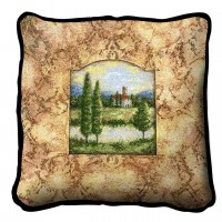 Casa Torre Textured Hand Finished Elegant Woven Throw Pillow Cover 100% Cotton  Size 17x17