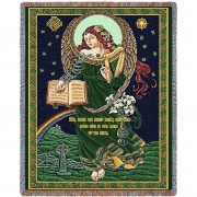 Irish Blessing - Until We Meet Again May God Hold You In The Palm Of His hand - Sympathy - Blanket Throw Woven from Cotton -  (72x54)