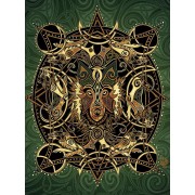 Wolf Moon - Celtic - Jen Delyth - Cotton Woven Blanket Throw -  (72x54)