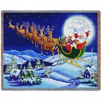 Christmas Magic - Cotton Woven Blanket Throw -  (72x54)