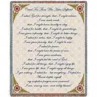 Creed For Those Who Suffer - Sympathy - Cotton Woven Blanket Throw -  (72x54)