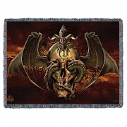 Dissent - Tom Wood - Cotton Woven Blanket Throw -  (72x54)