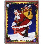 Christmas Down I Go - Joseph Holodook - Cotton Woven Blanket Throw -  (72x54)