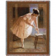 Dress Rehearsal - Richard Judson Zolan - Cotton Woven Blanket Throw -  (72x54)