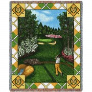 Sports - Fairway View - Cotton Woven Blanket Throw -  (72x54)