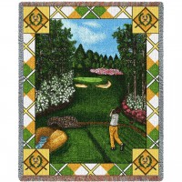 Sports - Fairway View - Cotton Woven Blanket Throw -  (72x54)