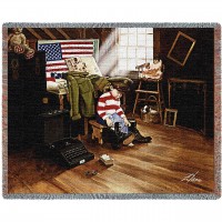 Family Treasures - Donald Zolan - Cotton Woven Blanket Throw -  (72x54)