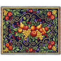 Fruit Design - Helen Vladykina - Cotton Woven Blanket Throw -  (72x54)