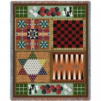 Game room Board-Games - Cotton Woven Blanket Throw -  (72x54)