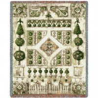 Garden Gate Liz Jardine - Cotton Woven Blanket Throw -  (72x54)