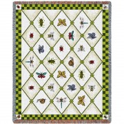 Garden Guests - Susan Welsch - Cotton Woven Blanket Throw -  (72x54)