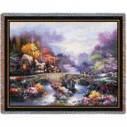 Going Home - James Lee - Cotton Woven Blanket Throw -  (72x54)