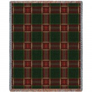 Plaid - Golf - Cotton Woven Blanket Throw -  (72x54)