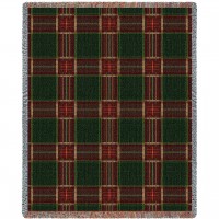 Plaid - Golf - Cotton Woven Blanket Throw -  (72x54)
