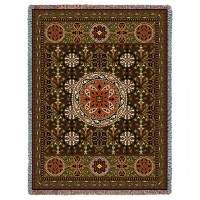 Gothic Medallion - Cotton Woven Blanket Throw -  (72x54)