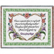 Grandmothers Tender Love - Audrey Jean Roberts - Cotton Woven Blanket Throw -  (72x54)