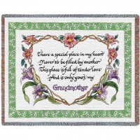 Grandmothers Tender Love - Audrey Jean Roberts - Cotton Woven Blanket Throw -  (72x54)