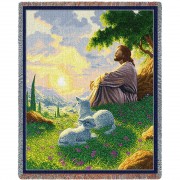 Green Pastures - Raoul Vitale - Cotton Woven Blanket Throw -  (72x54)