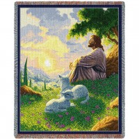 Green Pastures - Raoul Vitale - Cotton Woven Blanket Throw -  (72x54)