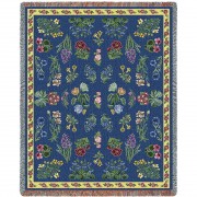 Greyson's Floral - Cotton Woven Blanket Throw -  (72x54)
