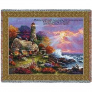Heavens Light - If Tears Could Build A Stairway And Memories A Lane - Sympathy - James Lee - Cotton Woven Blanket Throw -  (72x54)