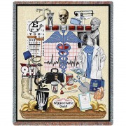 Hippocratic Oath - Physician - Cotton Woven Blanket Throw -  (72x54)