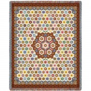 Quilt - Honeycomb - Cotton Woven Blanket Throw -  (72x54)