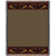 Hunters Pace - Equestrian Plaid - Cotton Woven Blanket Throw -  (72x54)