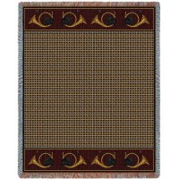 Hunters Pace - Equestrian Plaid - Cotton Woven Blanket Throw -  (72x54)