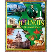 State of Illinois - Cotton Woven Blanket Throw -  (72x54)
