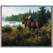 In His Domain - Robert Duncan - Cotton Woven Blanket Throw -  (72x54)
