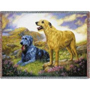 Irish Wolfhound - Robert May - Cotton Woven Blanket Throw -  (72x54)