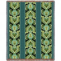Ivy - Arts And Crafts - William Morris - Cotton Woven Blanket Throw -  (72x54)