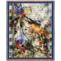Joys Sanctuary - Alma Lee - Cotton Woven Blanket Throw -  (72x54)