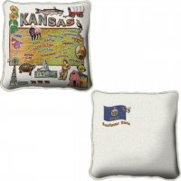 State of Kansas - Replica State Pillow
