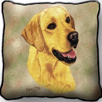 Labrador Retriever Yellow Lab - Throw Pillow
