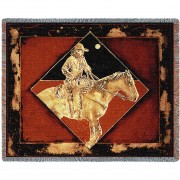 Late Night Express - Michael Swearngin - Cotton Woven Blanket Throw -  (72x54)