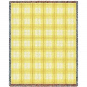 Lemon Plaid Blanket