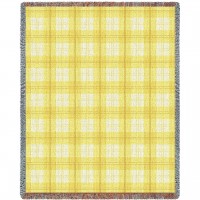 Lemon Plaid Blanket