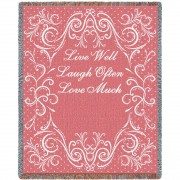 Life Scroll Bubblegum Blanket