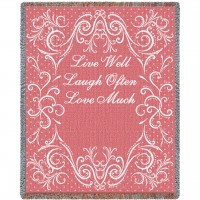 Life Scroll Bubblegum Blanket
