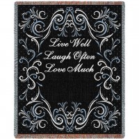 Life Scroll Licorice Blanket