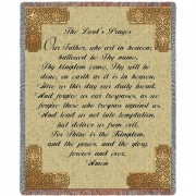 The Lord's Prayer - Cotton Woven Blanket Throw -  (72x54)