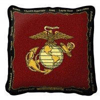 US Marine Corps - Emblem - - Throw Pillow